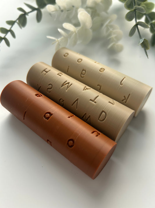 Alphabet Playdough Rollers