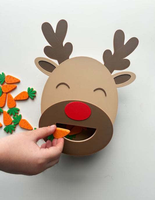 Rudolph Feeder - Digital Download | Christmas Counting & Fine Motor Activity